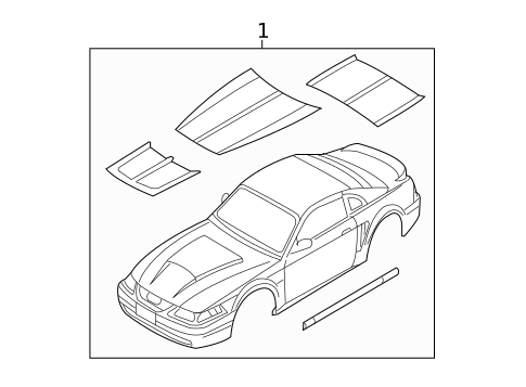 Stripe Tape for 2004 Ford Mustang #0
