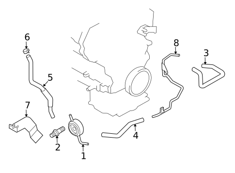 Engine Oil Cooler for 2005 INFINITI G35 #0