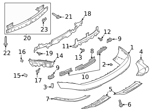 Bumper & Components - Rear for 2022 Land Rover Range Rover #0