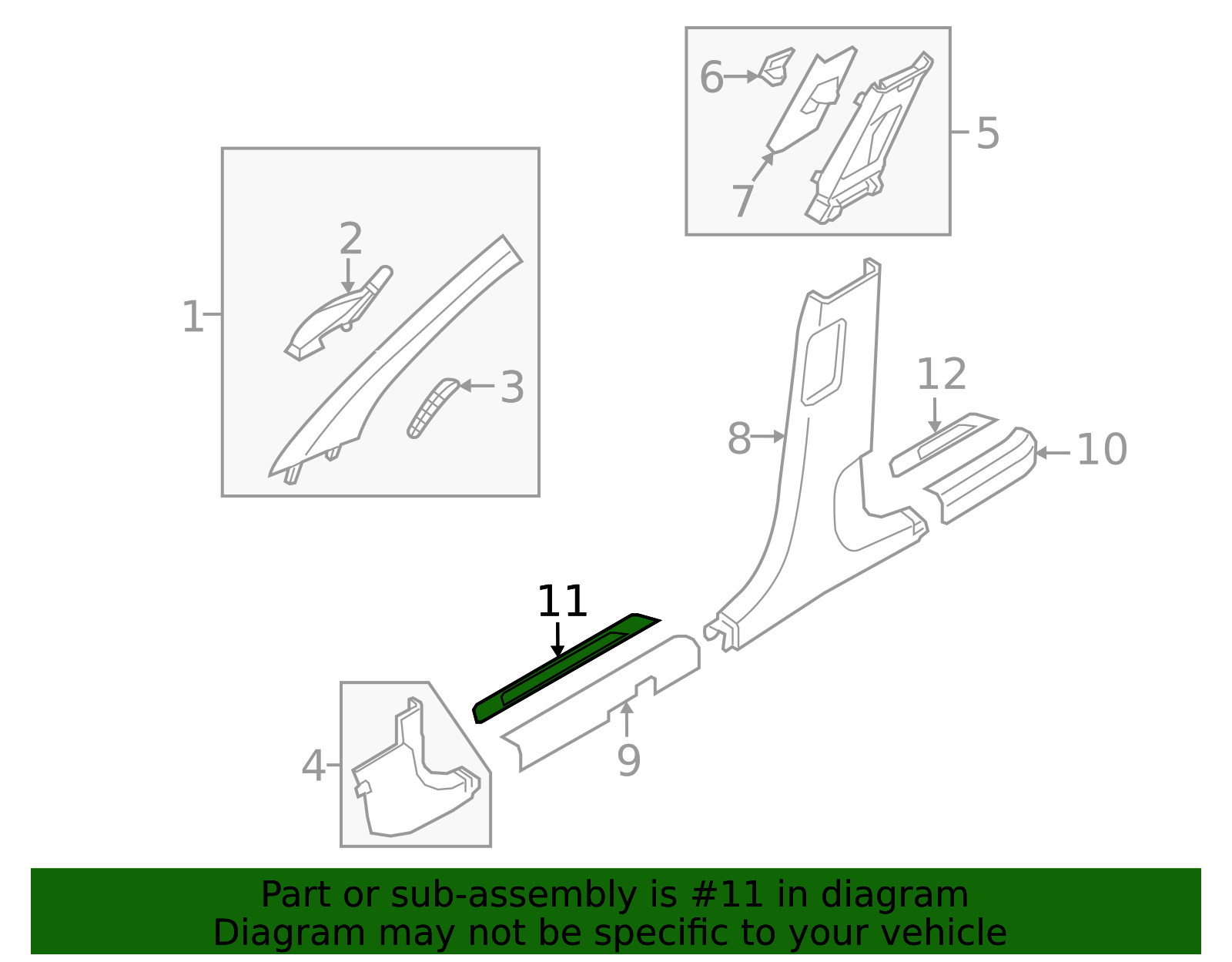 85873-N9000-NNB - Scuff Plate 2022-2025 Hyundai Tucson | Hyundai ...