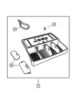 82205010 - Mopar Accessories - Component Parts: Storage-interior Box Kit for Mopar Image