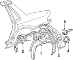 MB835169 - Body: Inner Wheelhouse for Mitsubishi Image
