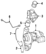6030960345 - : Turbocharger Support for Mercedes-Benz Image