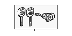69052AQ010 - Body: Cylinder &amp; Keys for Toyota: Camry Image