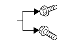 90105A0282 - Body: Upper Hinge Bolt for Toyota Image