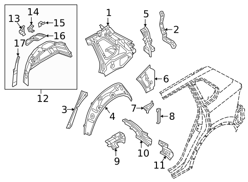 Inner Structure for 2019 Volkswagen Tiguan #0