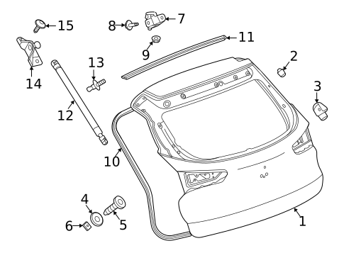 Liftgate for 2023 Buick Encore GX #0
