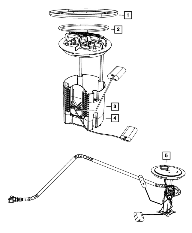 5145583AE - Fuel: Fuel Pump/level Unit Module Package, Primary for Mopar Image