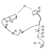 68049477AA - : Brake Tube Clip, Mounting for Mopar Image