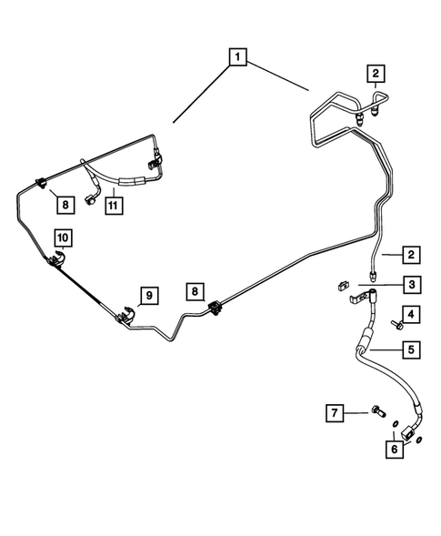 Hydraulic Control Unit, Brake Tubes and Hoses for 2011 Jeep Wrangler #2