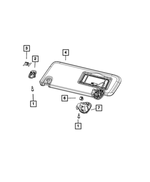 5VT86DX9AA - Interior Trim: Visor Support for Mopar Image