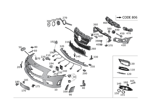 Front Bumper for 2014 Mercedes-Benz SLK250 #0