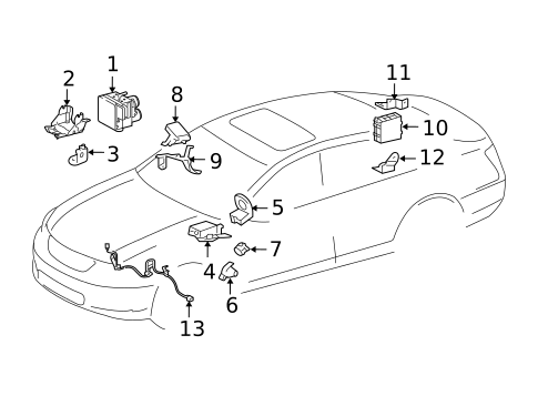 Anti-Lock Brakes for 2010 Lexus GS460 #2