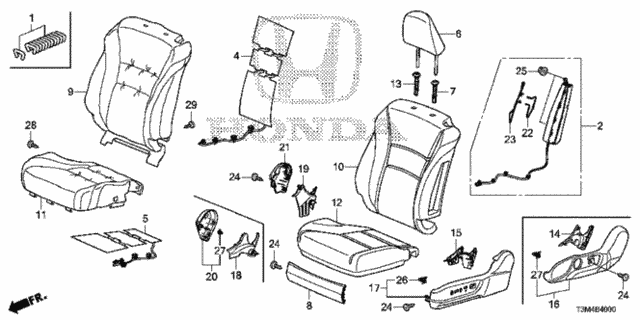 Front Seat (L.) for 2017 Honda Accord #0