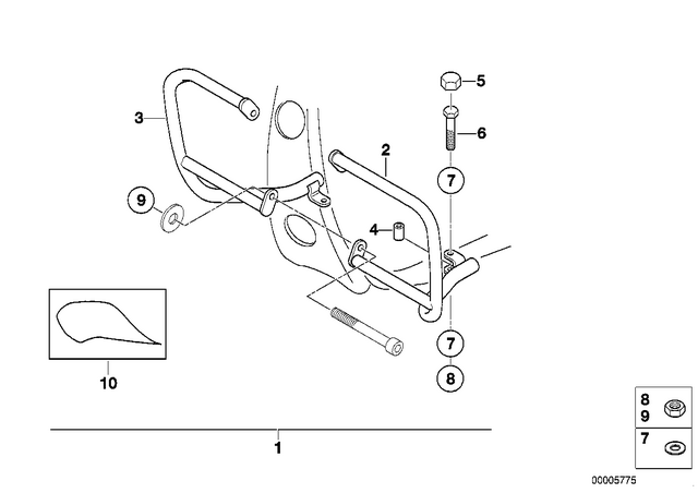 46621453668 - Frame and Mounting Parts: Protective Cap for B+ - M6 for BMW-Motorrad Image