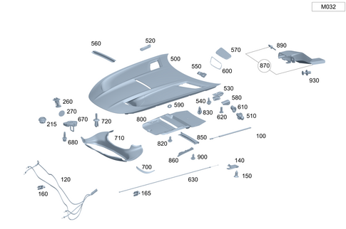 Engine Hood for 2021 Mercedes-Benz AMG GT Black Series #0