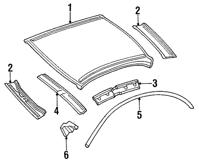 4646301AC - Body: Roof Panel for Mopar Image