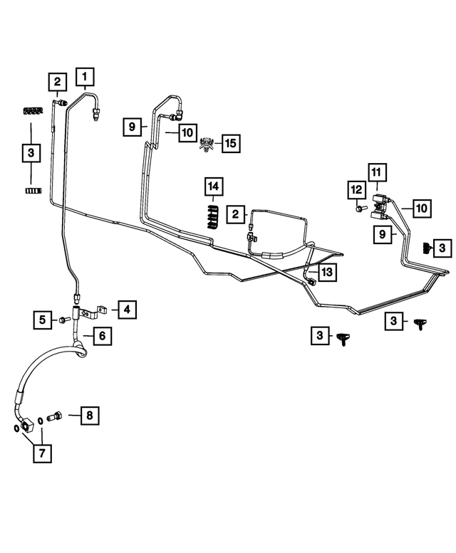 52129122AD - Brakes: Brake Tube for Mopar Image image