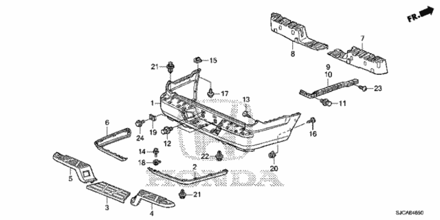 Rear Bumper for 2014 Honda Ridgeline #0