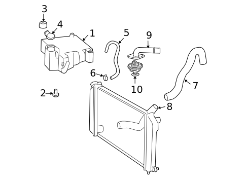 Thermostat & Housing for 2002 Chevrolet Blazer #0