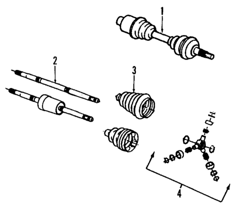 Axle Shafts & Joints for 1989 Cadillac Allante #0