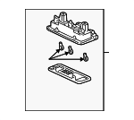 34250SZ3003ZG - Body: Dome Lamp for Honda: Civic, Insight Image