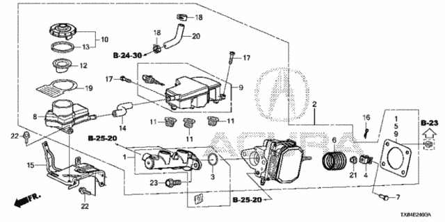 Brake Master Cylinder  - Master Power for 2013 Acura ILX #0