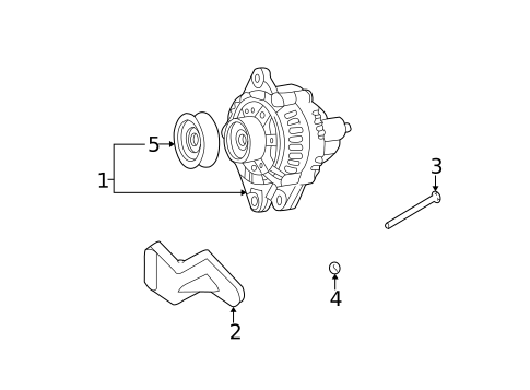 Alternator for 2001 Hyundai Santa Fe #1
