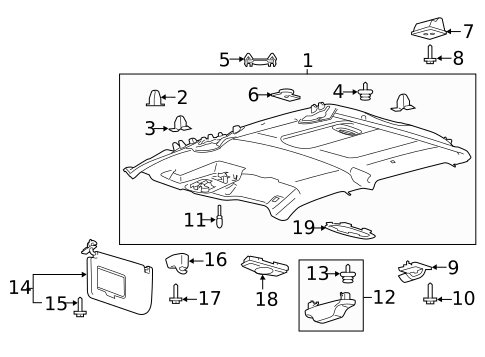 Interior Trim - Cab for 2018 Ford F-150 #2