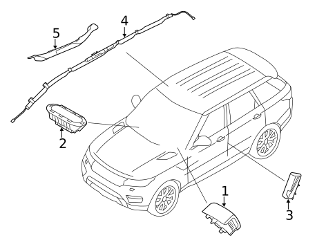 Air Bag Components for 2018 Land Rover Range Rover Velar #0
