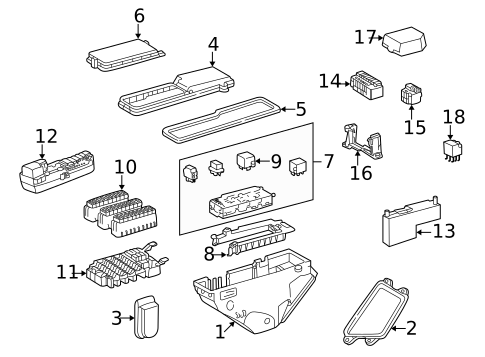 Electrical Components for 2002 Mercedes-Benz CLK 55 AMG&reg; #0