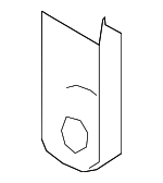 888947S200 - Electrical: Center Belt Assembly Upper Bracket for Nissan: TITAN, TITAN XD Image