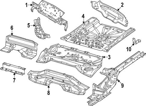 Rear Floor & Rails for 2023 Dodge Hornet #0