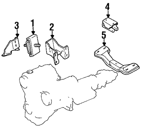 Engine & Trans Mounting for 1997 Mazda MPV #1