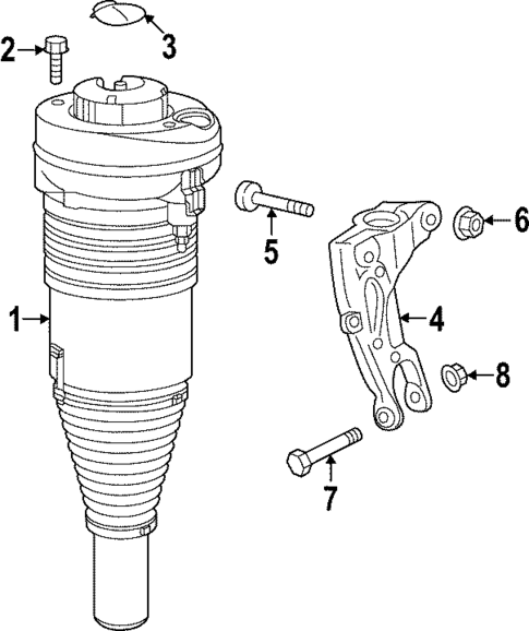 Struts & Components for 2021 Audi RS7 Sportback #1