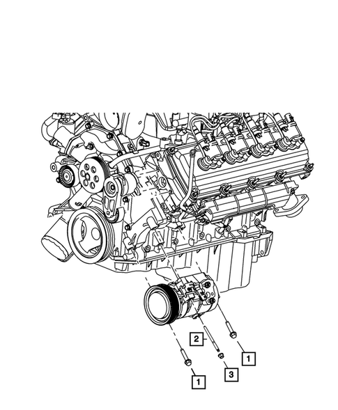 Air Conditioner Compressor and Mounting for 2015 Jeep Grand Cherokee #3