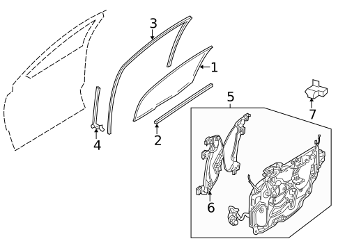 Front Door for 2005 Ford Freestyle #0