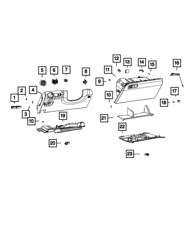 5LA15DX9AC - Interior Trim: Steering Column Opening Cover for Dodge: Challenger Image