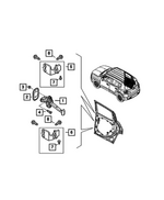 68121802AA - Doors, Door Mirrors and Related Parts: Door Check Seal for Fiat: 500X | Jeep: Compass, Renegade Image