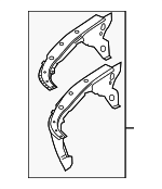 41107204051 - Body: Apron Assembly for BMW: 535i GT, 535i GT xDrive, 550i GT, 550i GT xDrive, 740i, 740Ld xDrive, 740Li, 740Li xDrive, 750i, 750i xDrive, 750Li, 750Li xDrive, 760Li, ActiveHybrid 7 Image