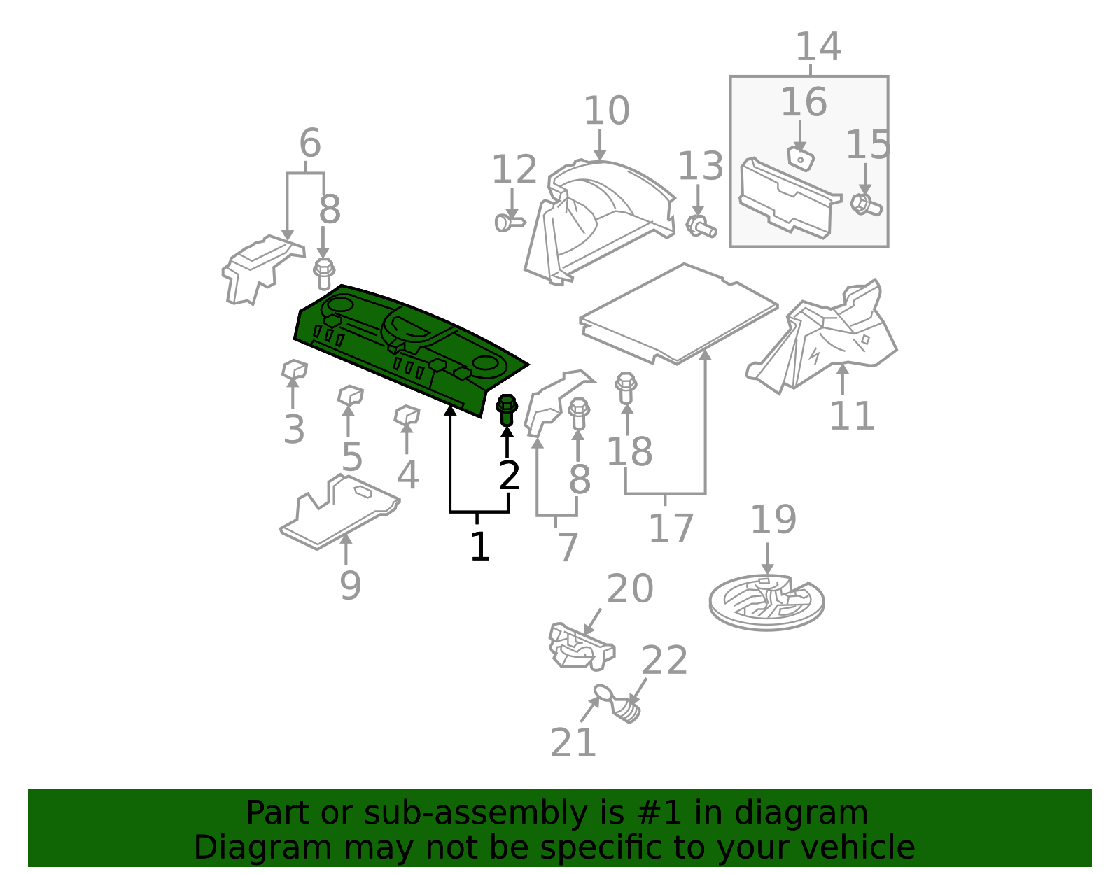Honda Package Tray Trim - Rear Interior Panel - Part #84505-SVA-A13ZA ...