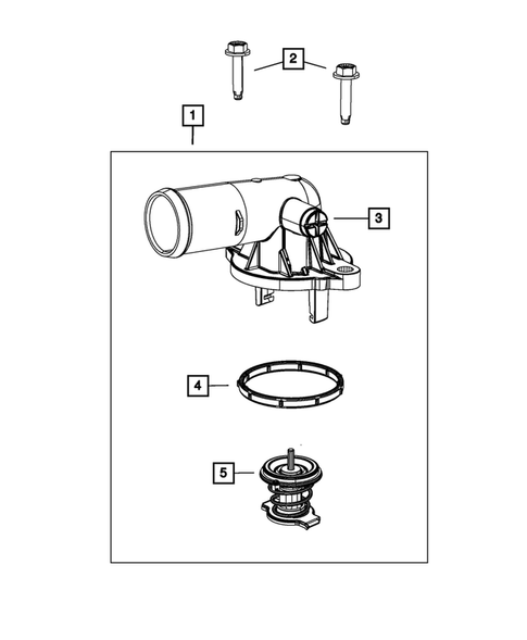 Water Pump and Related Parts for 2017 Dodge Journey #1
