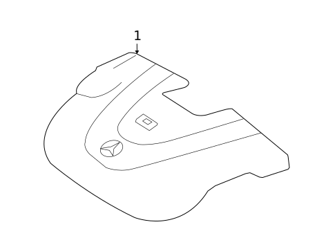 Engine Appearance Cover for 2008 Mercedes-Benz GL550 #0