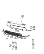 6UZ19MALAA - : Texture Grille for Mopar Image