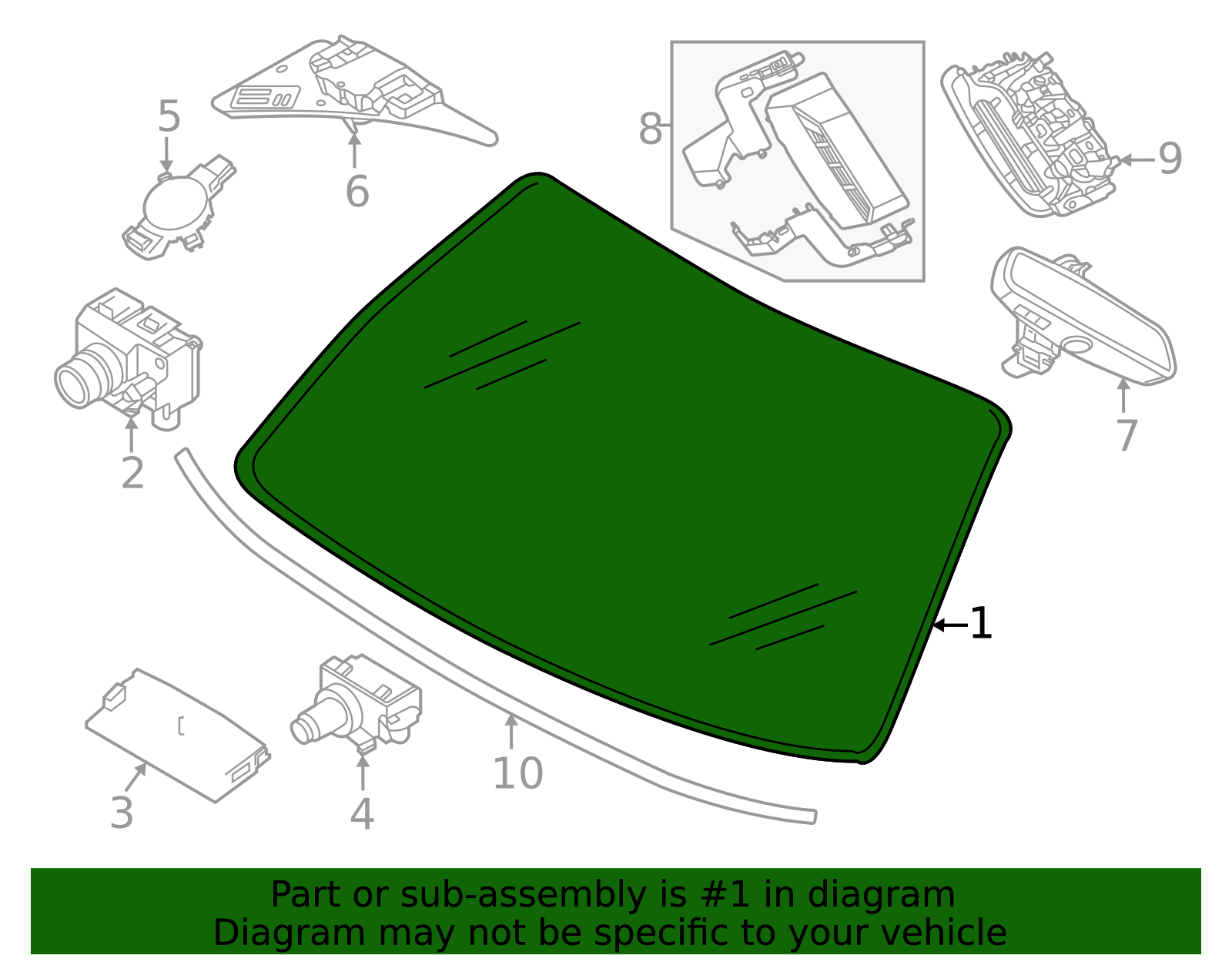 2023-2026 BMW Windshield 51315A8A8A5 | OEM Parts Online