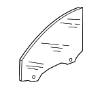 4G0845021C - : Door Glass for Audi: A6, A6 Quattro, S6 Image