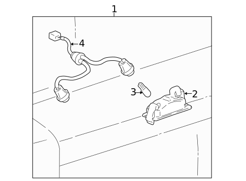 License Lamps for 1997 Toyota RAV4 #0