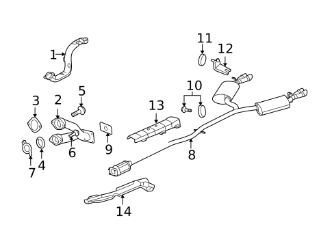 Exhaust Components for 2004 Pontiac Bonneville #0