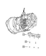 52122334AE - G56; 6-Speed; Manual Transmission: Transmission Support Bracket And Insulator for Mopar Image