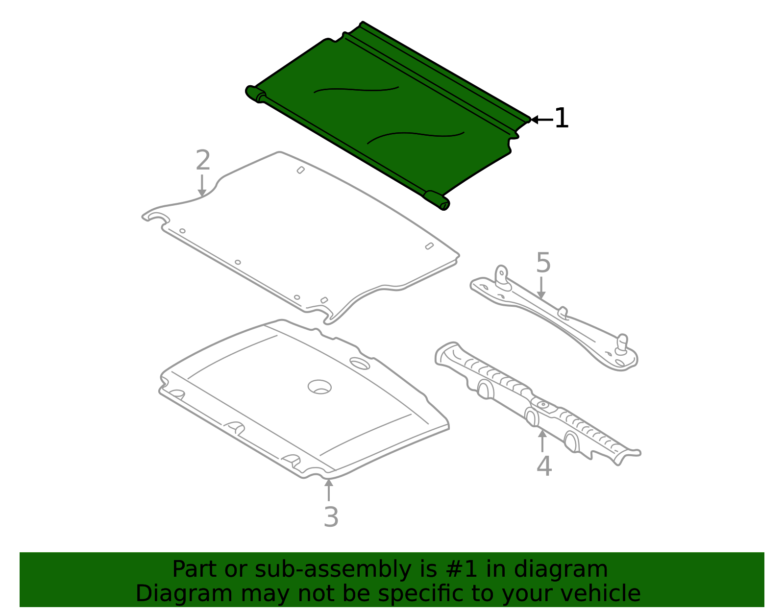 EC01-68-34XD-66 - Luggage Compartment Cover 2002-2004 Mazda